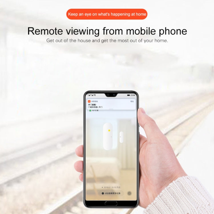 DY-MC400A WiFi Smart Linkage Home Door and Window Detector, Support Voice Control & APP Remote Control DY-MC400A WiFi Smart Linkage Home Door and Window Detector, Support Voice Control & APP Remote Control